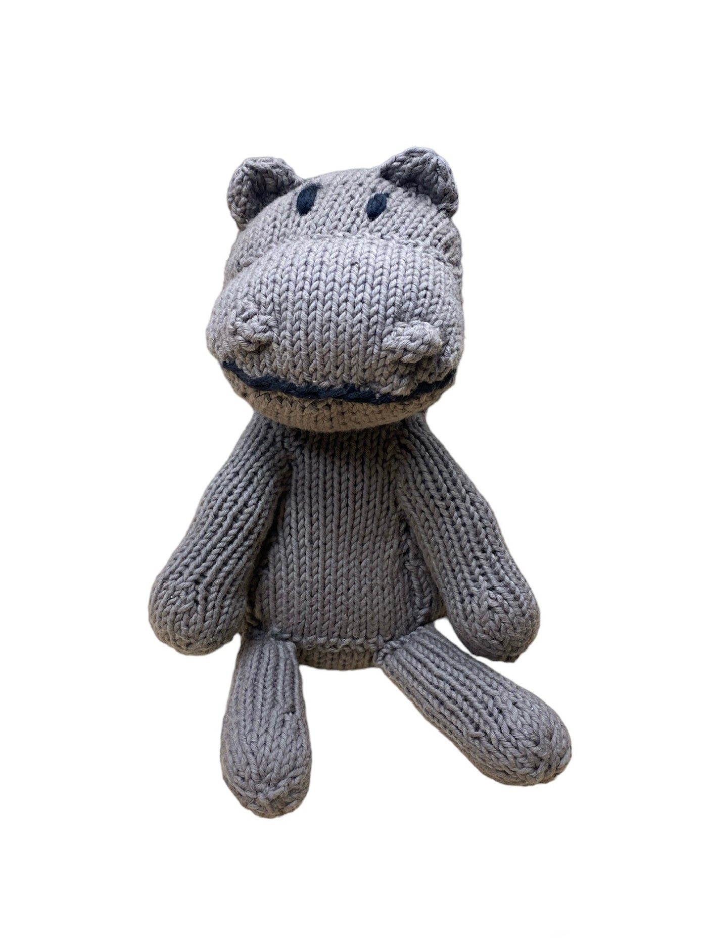 Hand Knitted Hippo