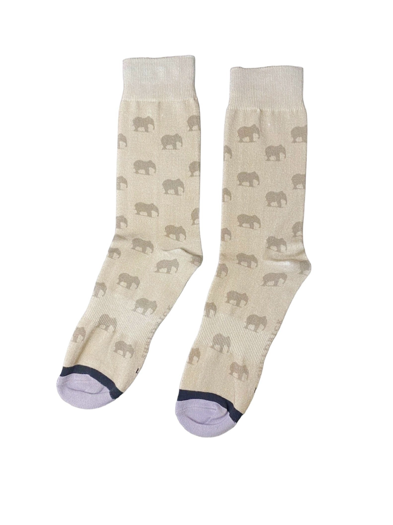 SWT Elephant Socks- Beige