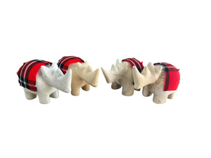 Soapstone Orphan Rhino Sculpture