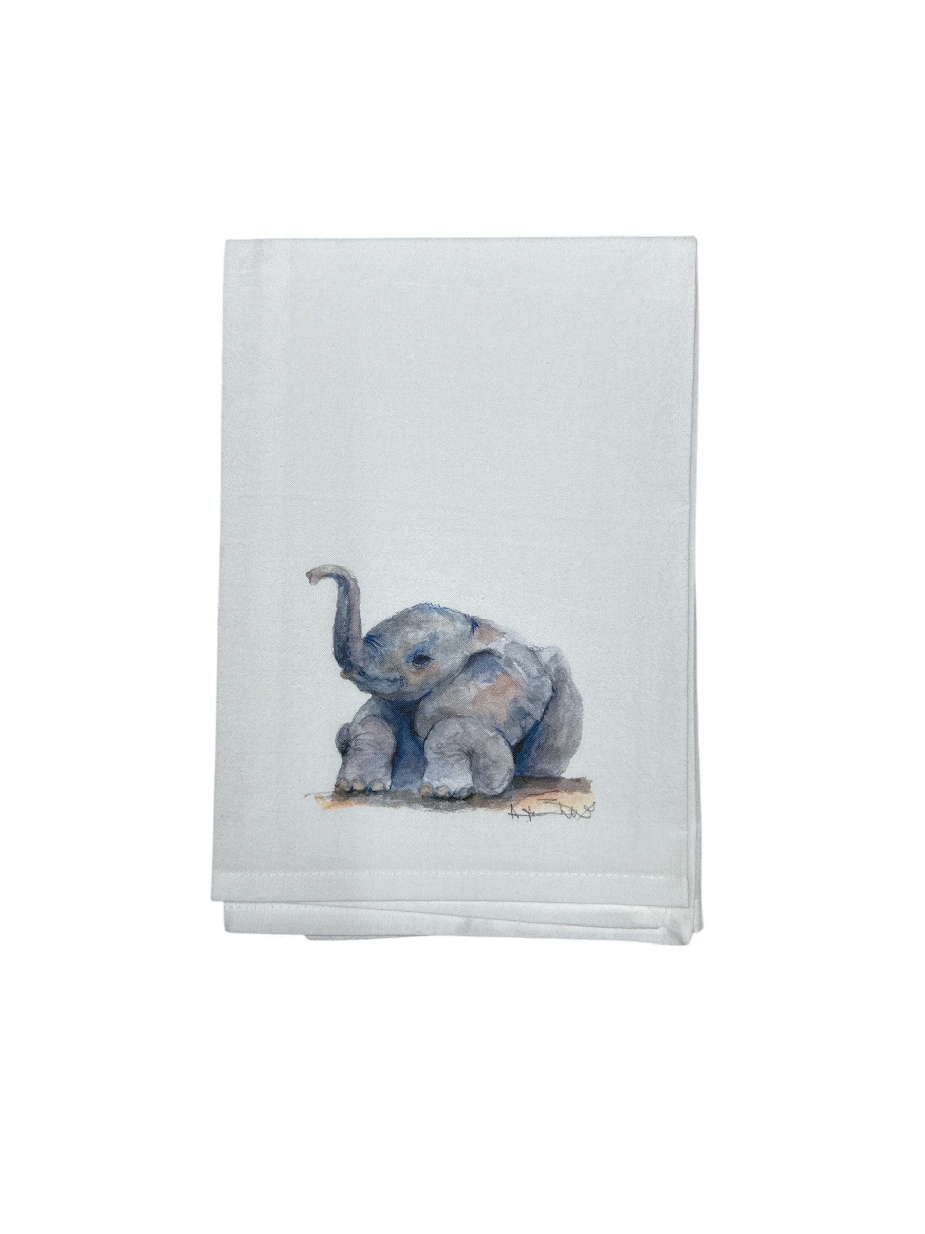 Baby Elephant Tea Towel