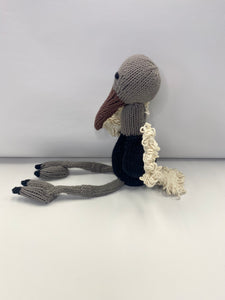 Hand Knitted Ostrich