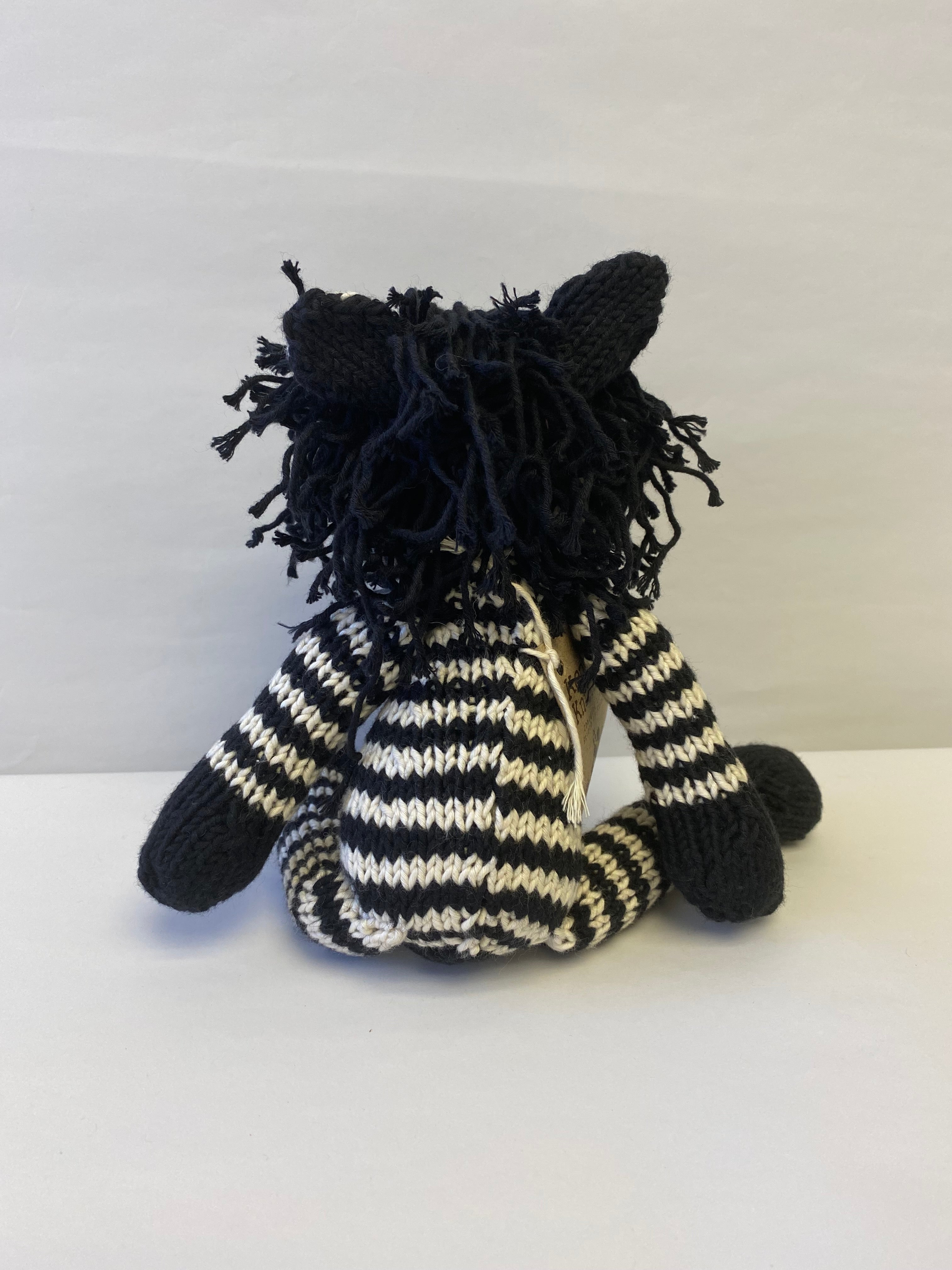 Hand Knitted Zebra
