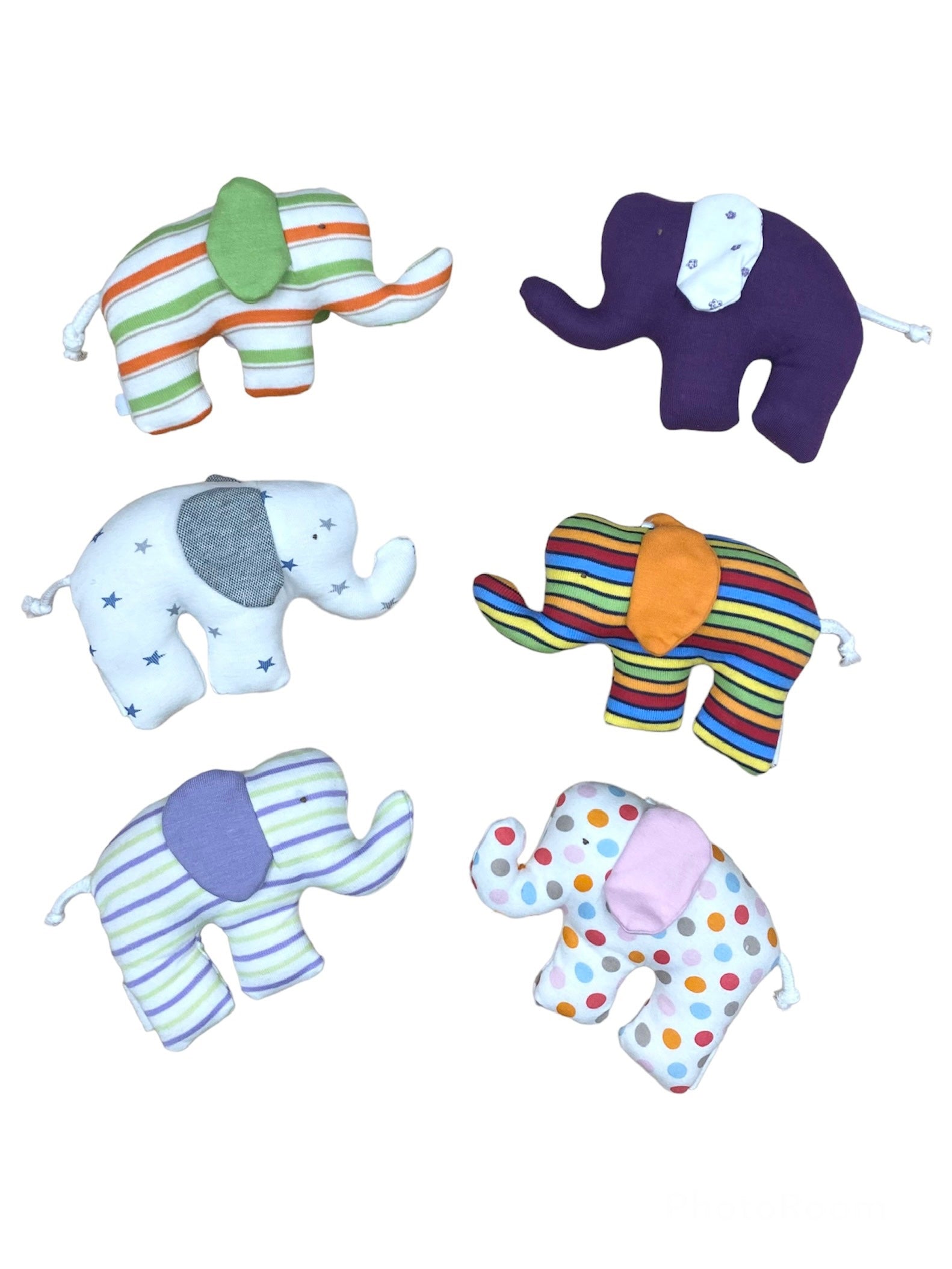 Organic Cotton Scrappy Elephants