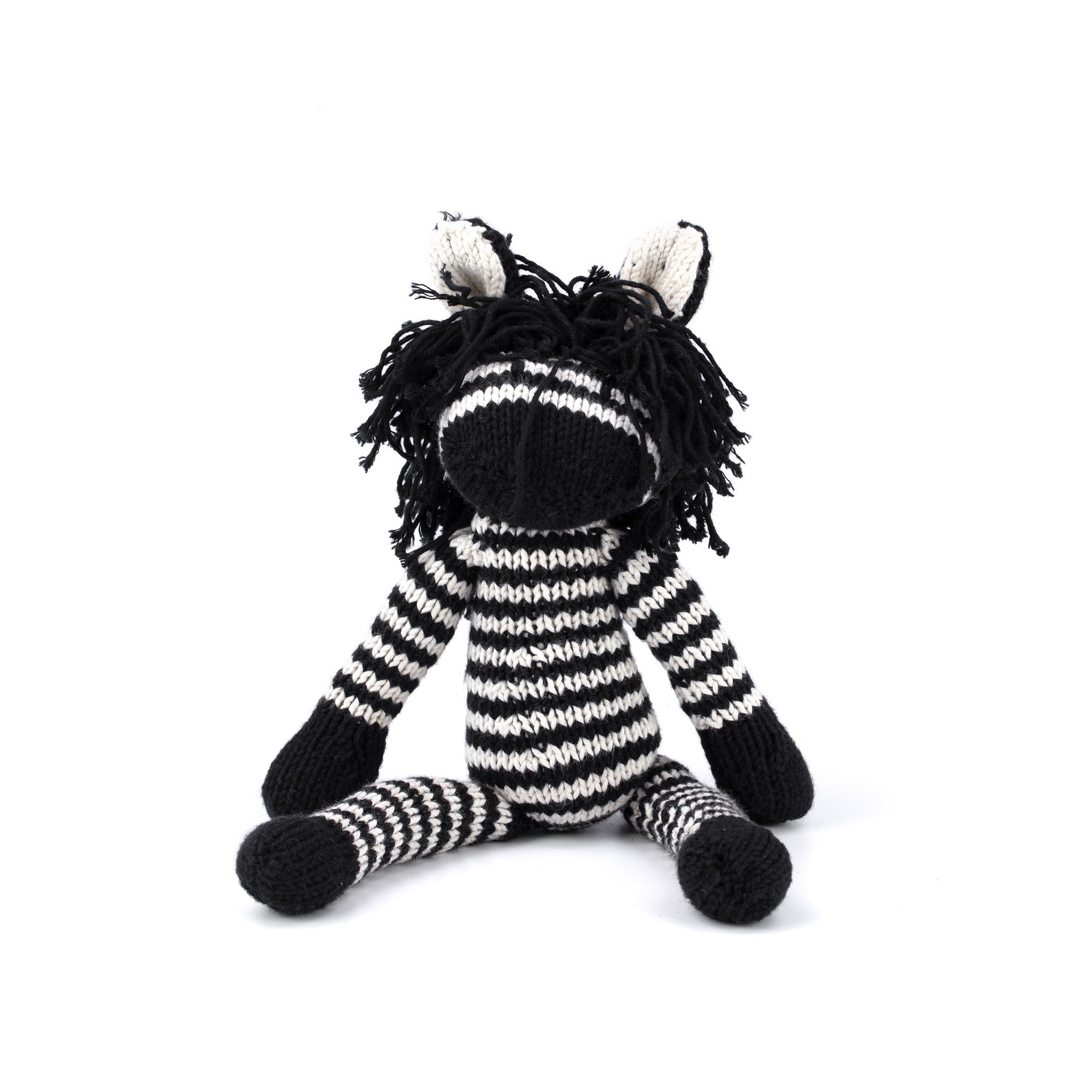 Hand Knitted Zebra
