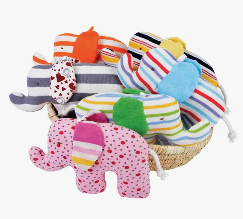 Organic Cotton Scrappy Elephants